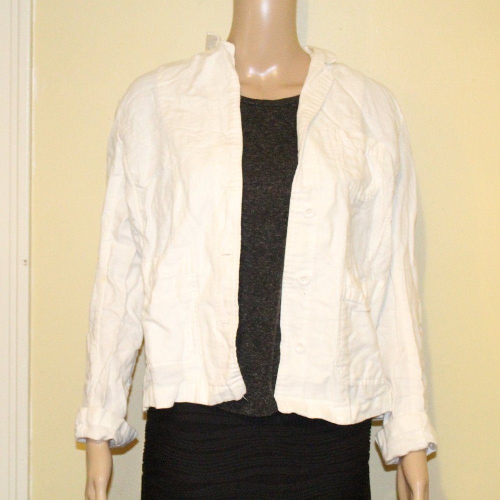 White Button Up Long Sleeve Size M